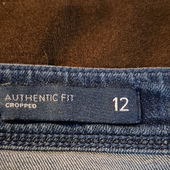 J. Jill Blue Cropped Ankle Jeans Medium-Dark Wash - Picture 9 of 12